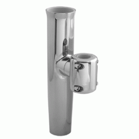 TACO  Stainless Steel Clamp-On Adjustable Rod Holder - 1-1/16" & 1-5/16" O.D. (Pipe), 1-1/4" O.D. (Tube)