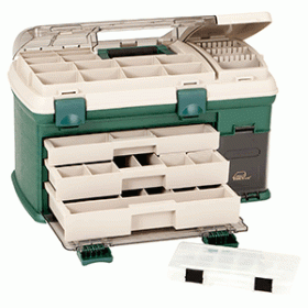 Plano 3-Drawer Tackle Box XL - Green/Beige