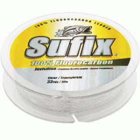 Sufix 100% Fluorocarbon Invisiline&trade; Leader - 60lb - 33yds