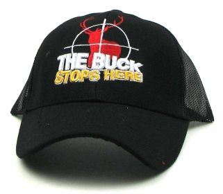 Black Buck Stops Here Cap