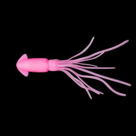 10pcs Simulation Small Squid Freshwater Lure Soft Bait; Various Colors Available (Color: Pink)